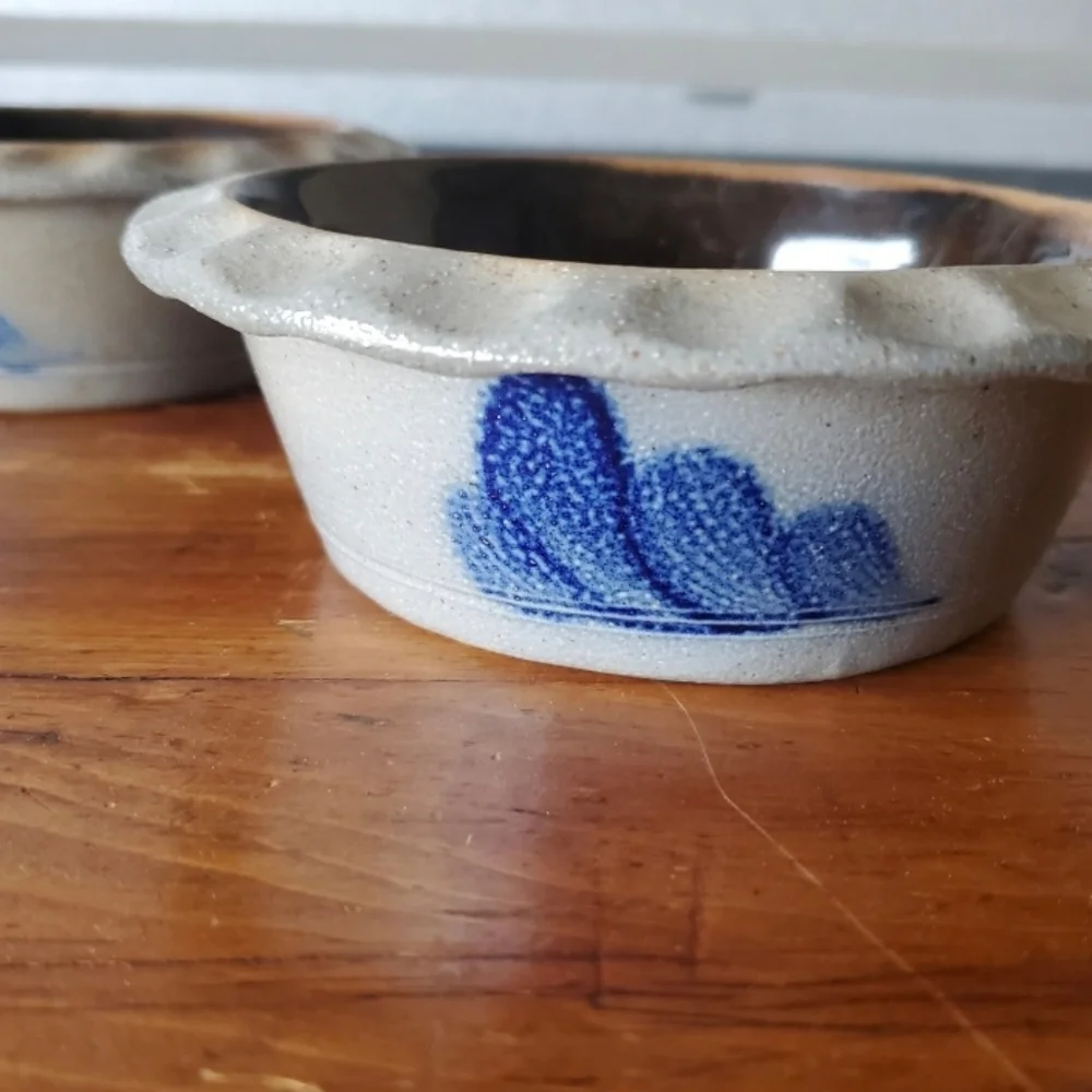 *SOLD* Beautiful! Set Of 4 Vintage Rowe Pottery Works Apple Bakers 🍎 - Picture 2 of 6